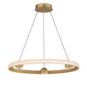 Nodes - 35W 1 LED CCT Select Ring Pendant-2.75 Inches Tall and 24 Inches Wide