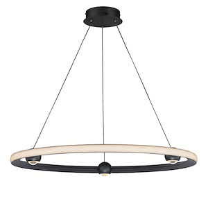 Nodes - 40W 1 LED CCT Select Ring Pendant-2.75 Inches Tall and 32 Inches Wide - 1266057
