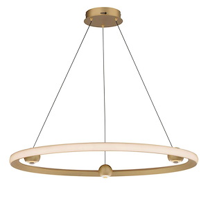 Nodes - 40W 1 LED CCT Select Ring Pendant-2.75 Inches Tall and 32 Inches Wide - 1266057