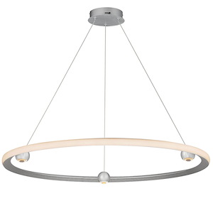 Nodes - 50W 1 LED CCT Select Ring Pendant-2.75 Inches Tall and 40 Inches Wide