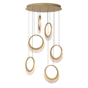 Lyra - 5.5W 6 LED Pendant-9.5 Inch Tall and 20.25 Inch Wide - 1377341