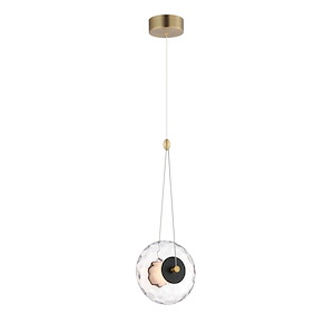 Unity - 9W 1 LED Pendant-21.75 Inches Tall and 8.5 Inches Wide