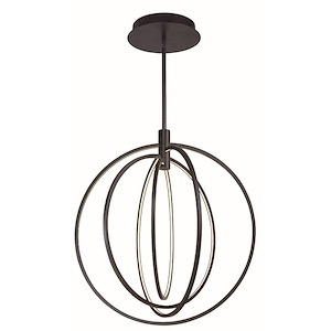 Concentric-320W 4 LED Pendant-27 Inches wide by 30 inches high