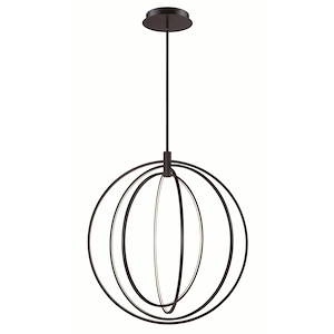 Concentric-400W 4 LED Pendant-36 Inches wide by 39 inches high