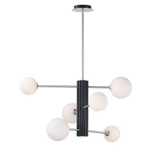 Cog-28W 7 LED Chandelier-30 Inches wide by 16 inches high