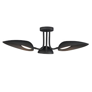 Marsh - 27W 3 LED Flush Mount-8 Inches Tall and 32 Inches Wide - 1327181