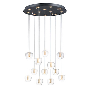 Newton-30W 12 LED Pendant-27.5 Inches wide by 5.75 inches high