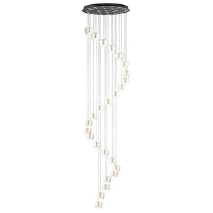 Newton-62.5W 25 LED Pendant-27.5 Inches wide by 5.75 inches high