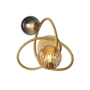 Planetary - 6W 2 LED Wall Sconce-10.5 Inches Tall and 11.5 Inches Wide