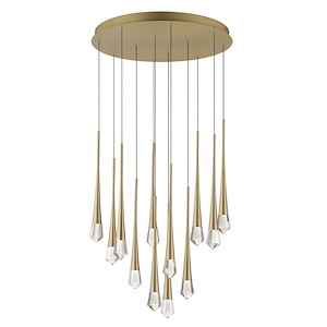 Pierce - 36W 12 LED Pendant-19 Inches Tall and 24.75 Inches Wide
