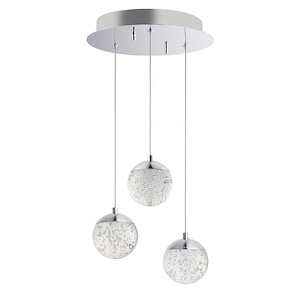 Orb II-15W 3 LED Pendant in Traditional style-11.5 Inches wide by 6 inches high - 700005