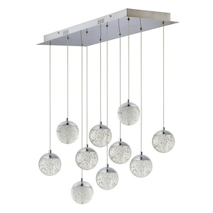 Orb II-50W 10 LED Pendant in Traditional style-11 Inches wide by 6 inches high