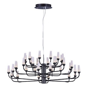 Candela 3 Tier Chandelier 36 Light Metal/Acrylic-32.75 Inches wide by 12.75 inches high