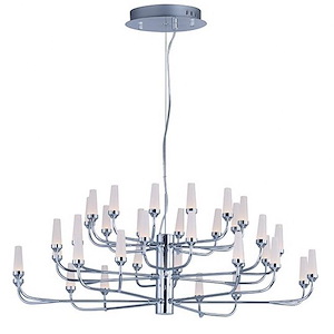 Candela 3 Tier Chandelier 36 Light Metal/Acrylic-32.75 Inches wide by 12.75 inches high