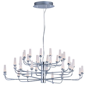 Candela 3 Tier Chandelier 36 Light Metal/Acrylic-32.75 Inches wide by 12.75 inches high