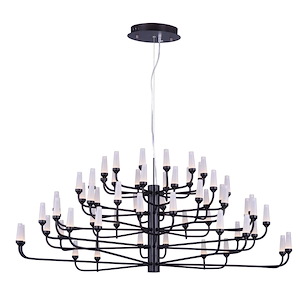 Candela 5 Tier Chandelier 60 Light Metal/Acrylic-44.5 Inches wide by 18.25 inches high