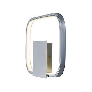 Squared-7.2W 1 LED Wall Sconce-13.75 Inches wide by 10 inches high