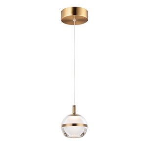 Swank-6W 1 LED Pendant-4.5 Inches wide by 5.5 inches high