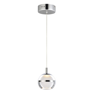Swank-6W 1 LED Pendant-4.5 Inches wide by 5.5 inches high
