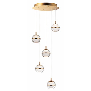 Swank-30W 5 LED Pendant-15 Inches wide by 5.5 inches high