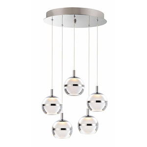 Swank-30W 5 LED Pendant-15 Inches wide by 5.5 inches high
