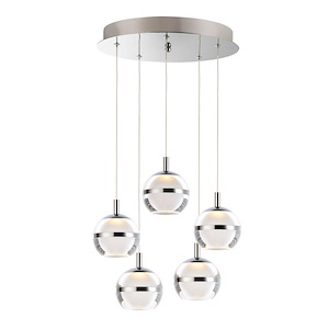 Swank-30W 5 LED Pendant-15 Inches wide by 5.5 inches high