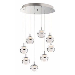 Swank-48W 8 LED Pendant-19 Inches wide by 5.5 inches high - 1026985