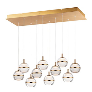Swank-60W 10 LED Pendant in Barn style-12.5 Inches wide by 5.5 inches high