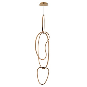 Unity - 240W 4 LED Pendant-63 Inches Tall and 12.5 Inches Wide