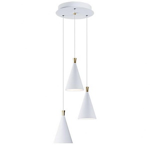 Norsk-21.6W 3 LED Pendant-12.5 Inches wide by 9.5 inches high - 829288