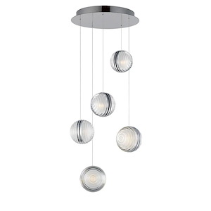 Pulse - 30W 5 LED Pendant-4.75 Inches Tall and 15 Inches Wide - 1311188