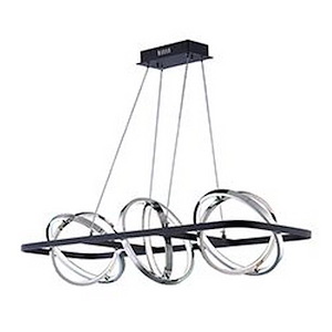 Gyro II-438W 6 LED Linear Pendant-13.75 Inches wide by 10 inches high