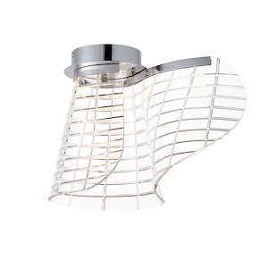 Tartan - 12W 1 LED Flush Mount-12 Inches Tall and 10 Inches Wide