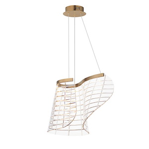 Tartan - 14W 1 LED Pendant-10.5 Inches Tall and 10 Inches Wide - 1342767