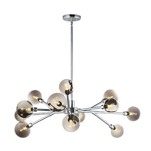 Asteroid-48W 12 LED Chandelier-41.5 Inches wide by 12.25 inches high