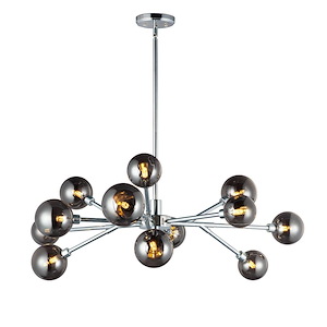 Asteroid-48W 12 LED Chandelier-41.5 Inches wide by 12.25 inches high
