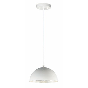 Hemisphere-15W 1 LED Pendant-14 Inches wide by 8 inches high