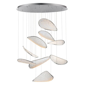 Moonscapes - 18.5W 9 LED Pendant-10 Inch Tall and 47 Inch Wide - 1377351