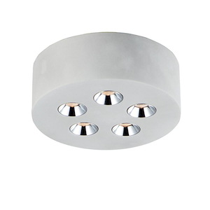 Peg-15W 5 LED Flush Mount-7.25 Inches wide by 2.5 inches high