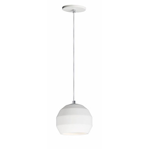 Hive-7W 1 LED Pendant-7.75 Inches wide by 7 inches high
