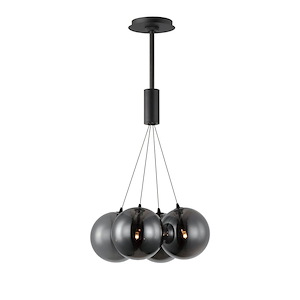 Burst - 7.2W 4 LED Pendant-39.5 Inches Tall and 17 Inches Wide