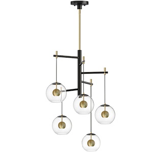 Nucleus - 28 Inch 40W 5 LED Pendant