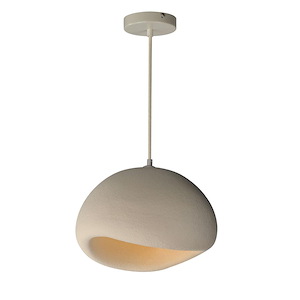Moeraki - 6W 1 LED Pendant-9 Inches Tall and 12.5 Inches Wide