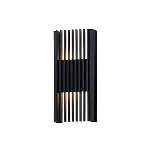Rampart - 12W 2 LED Outdoor Wall Mount-14 Inches Tall and 6.25 Inches Wide