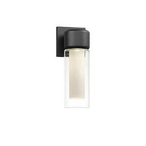 Dram - 7W 1 LED Outdoor Wall Mount-11.75 Inches Tall and 4.75 Inches Wide - 1284347