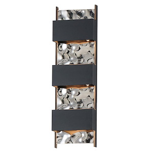 Coulee - 32W 4 LED Outdoor Wall Mount-20.5 Inches Tall and 6.25 Inches Wide - 1327221