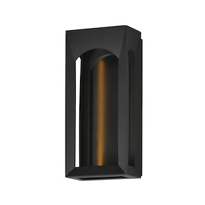 Brasilia - 12W 2 LED Outdoor Wall Mount-18 Inches Tall and 8 Inches Wide