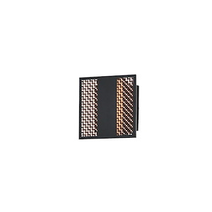 Interlace - 7W 1 LED Outdoor Wall Mount-6.5 Inches Tall and 6.5 Inches Wide