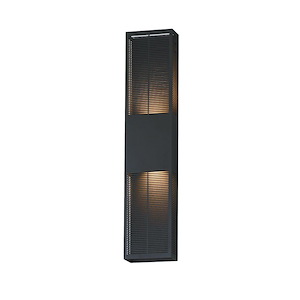 Grate - 12W 2 LED Outdoor Wall Mount-30 Inch Tall and 6.25 Inch Wide - 1370610