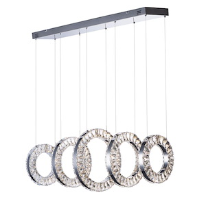 Charm - 13.75 Inch 415W 5 LED Linear Pendant